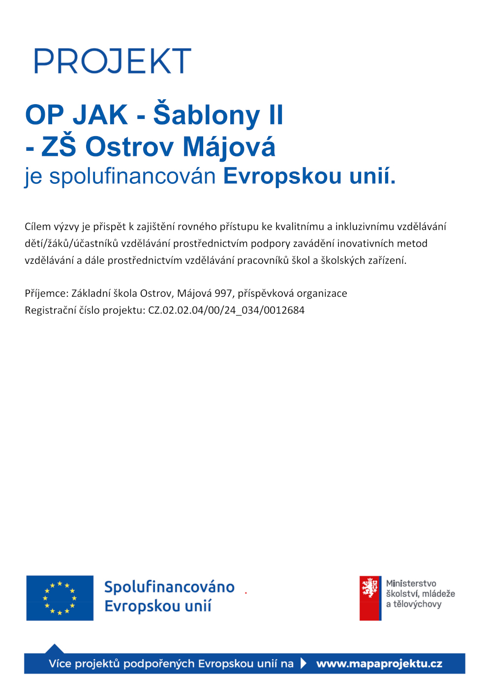 OP JAK - Šablony II